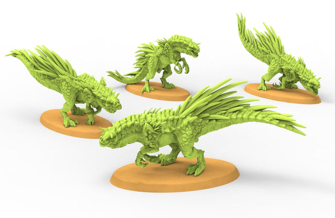 Lost temple - Spinodon dinosaurs lizardmen usable for Oldhammer, battle, king of wars, 9th age