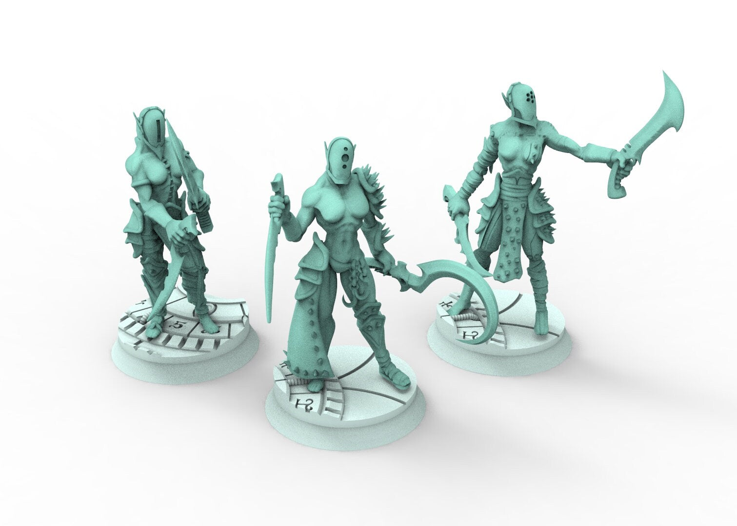 Dark City - Wracked tortured female warriors Dark eldar drow 