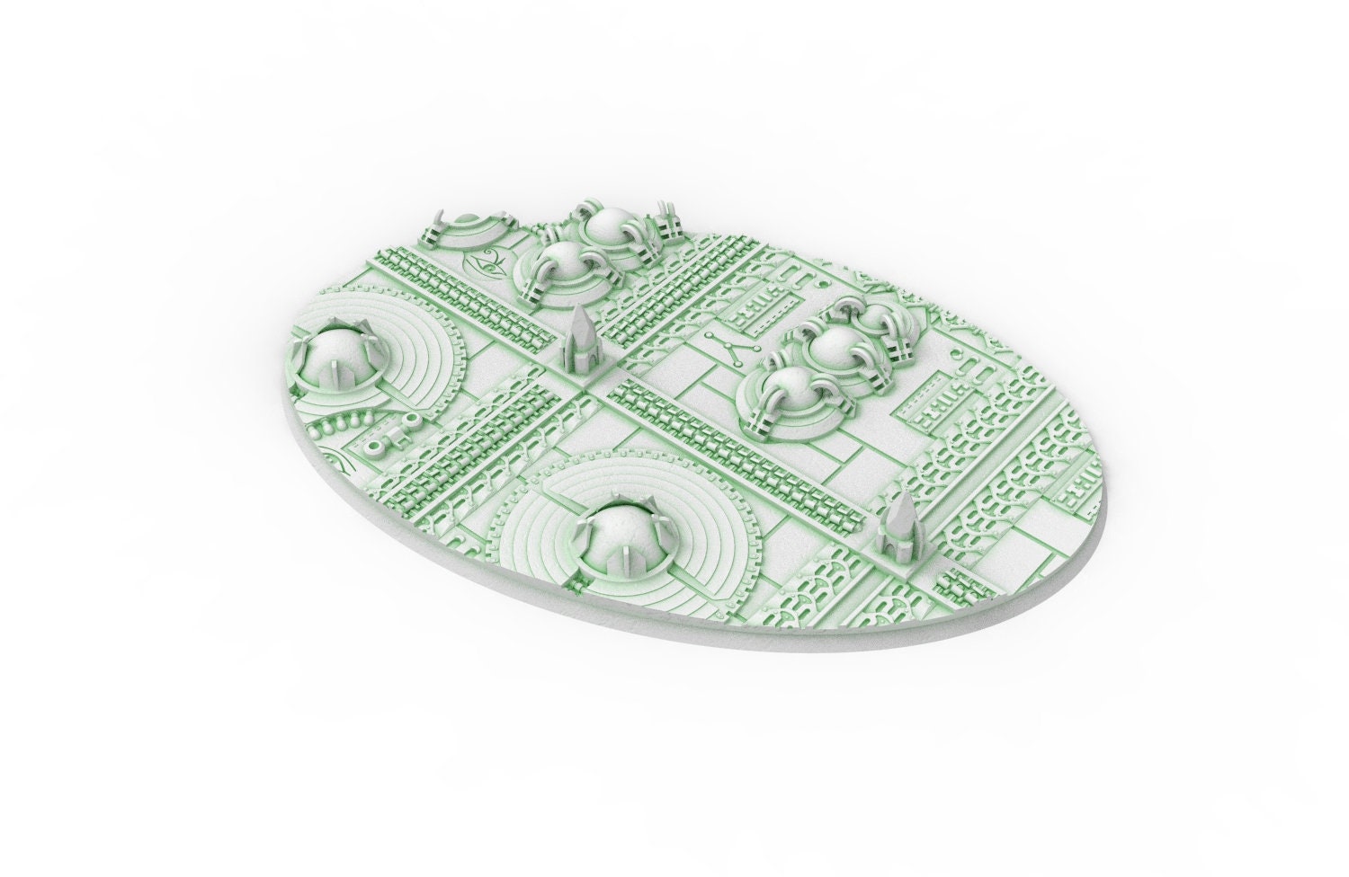 Viele 60 mm bis 170 mm CINAN-Sets mit 2 Texturen und ovalen Basen, verwendbar für Warmachine, Kriegsspiele usw.