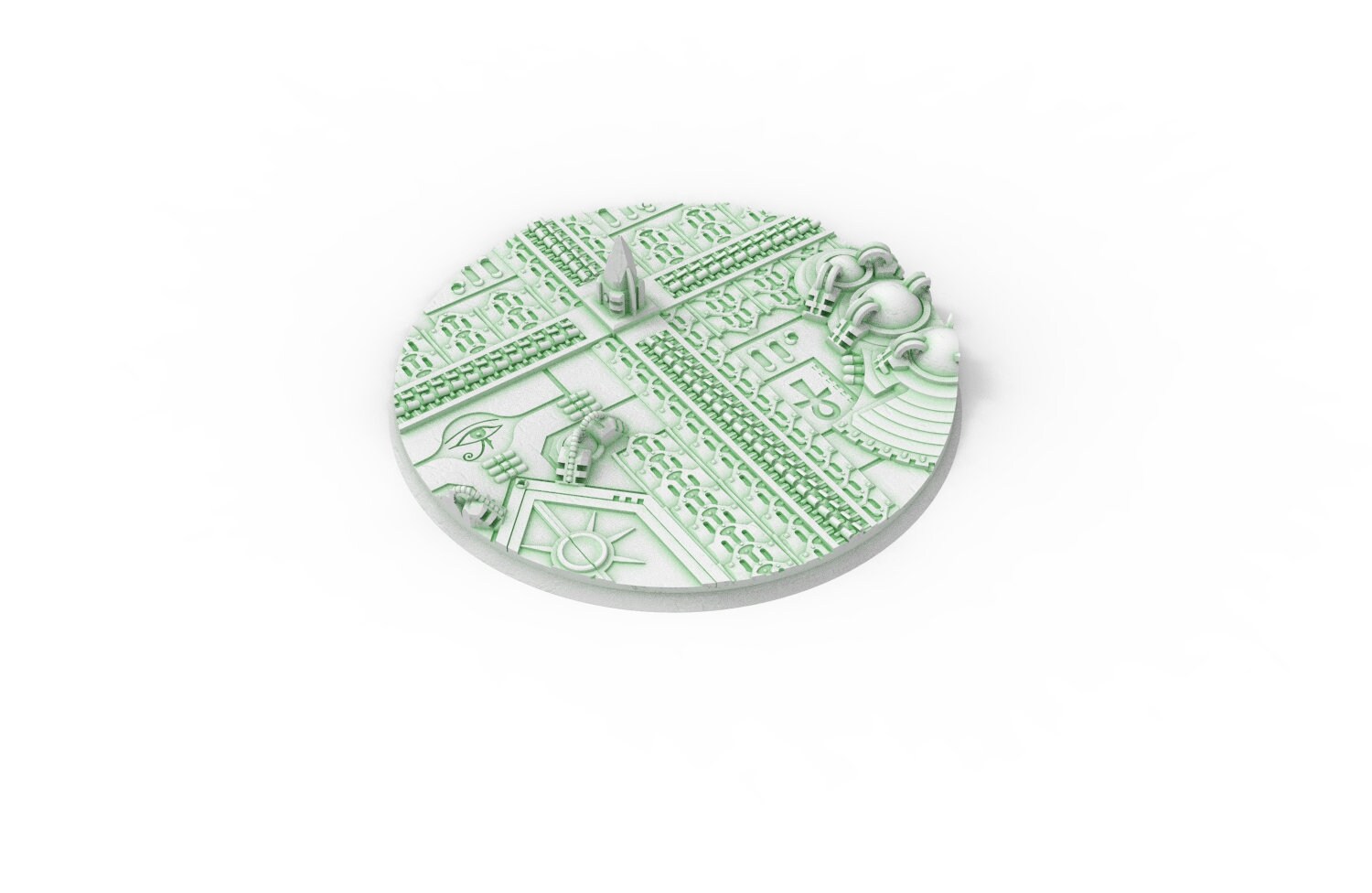 Viele 25 mm bis 160 mm CINAN-Set 3 Texturen und runde Basen, verwendbar für Warmachine, Wargame...