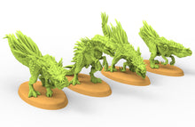 Load image into Gallery viewer, Lost temple - Spinodon dinosaurs lizardmen usable for Oldhammer, battle, king of wars, 9th age
