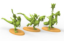 Load image into Gallery viewer, Lost temple - Skink raider lizardmen from the East usable for Oldhammer, battle, king of wars, 9th age
