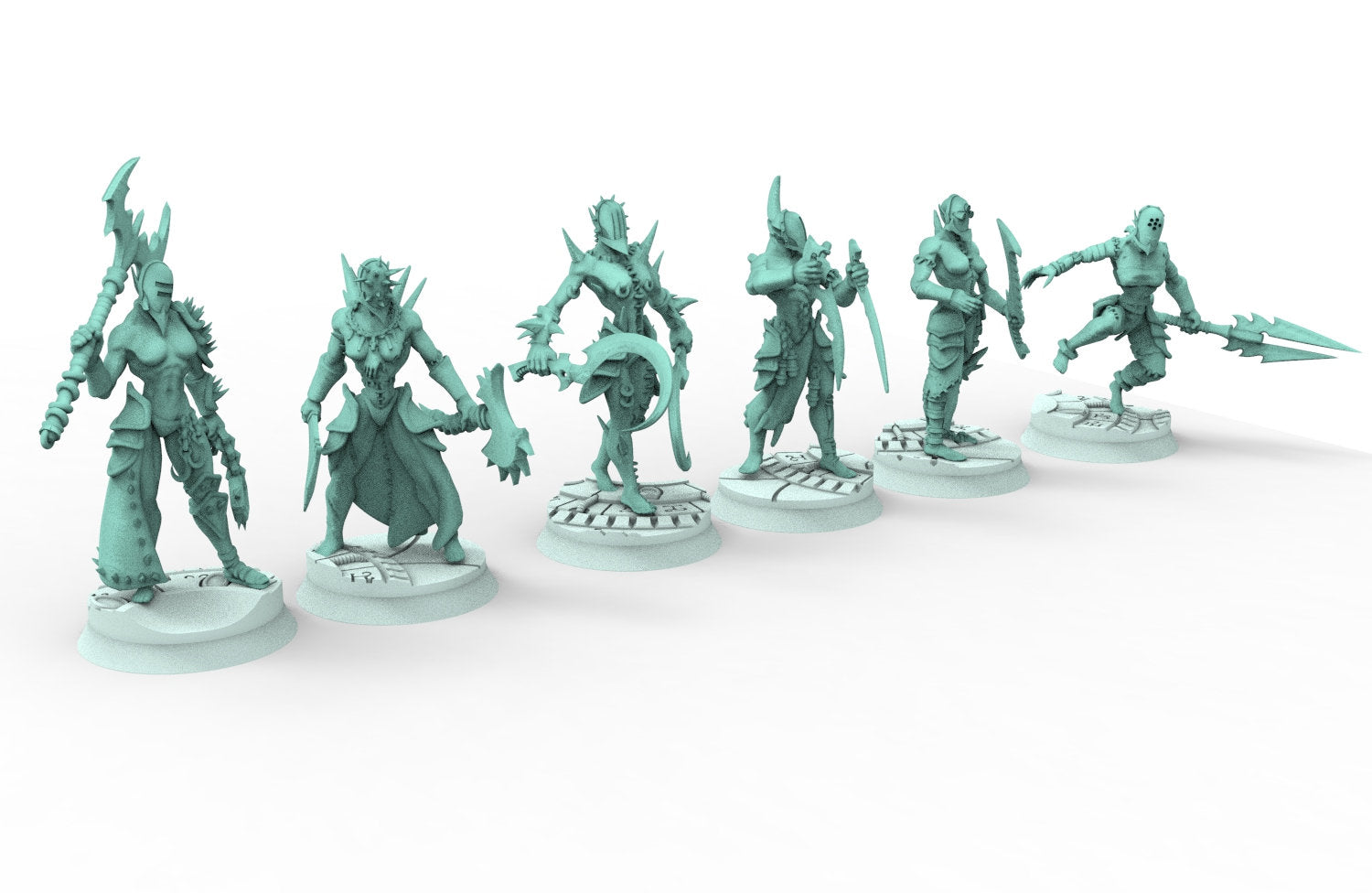 Dark City - Wracked tortured female warriors Dark eldar drow 