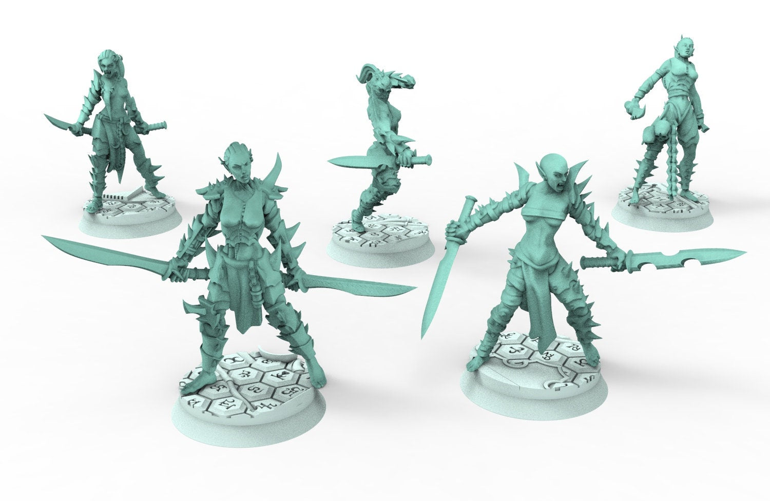 Dark City - Female furious gladiators of the Arena Dark eldar drow