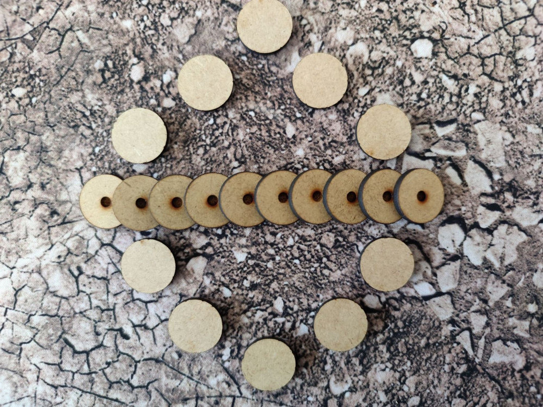MDF bases 3 mm round base