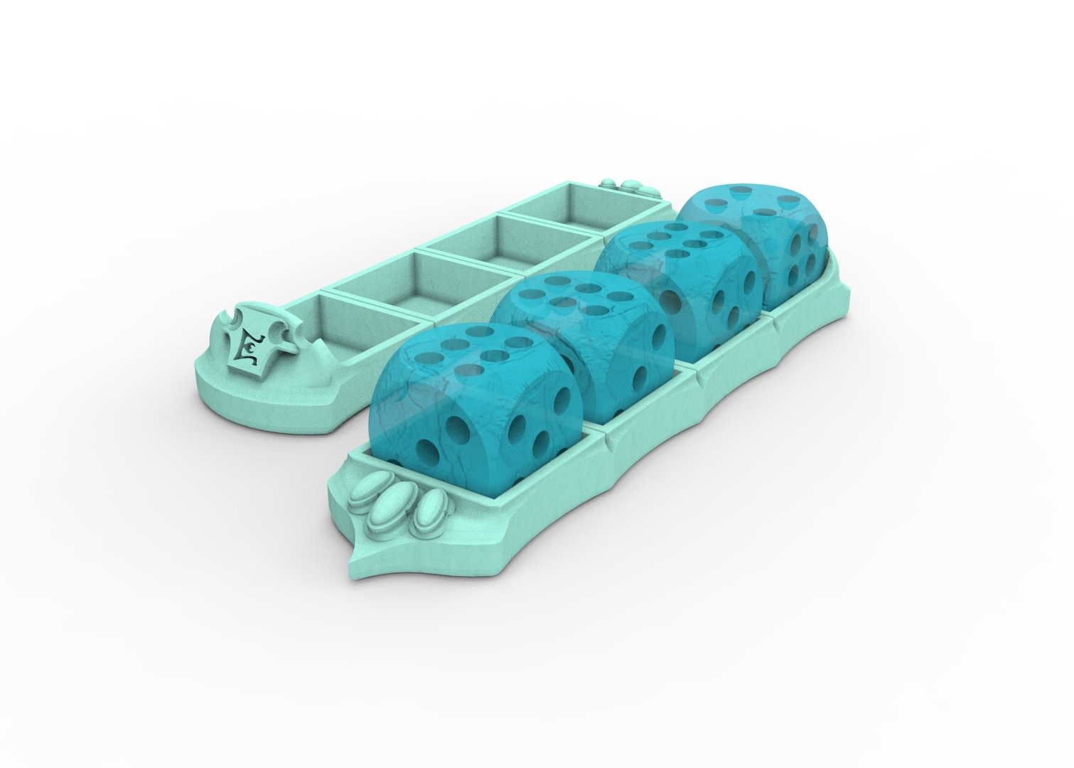 Traqueurs de blessures Dark Eldar, Accessoires de jeu de société, D20, D12, D6 utilisables pour le wargame