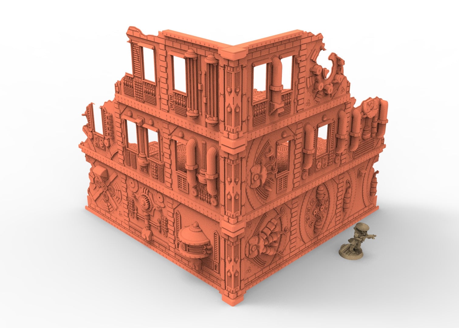 Industrial buildings bundle C usable for warmachine, infinity, scifi wargame...