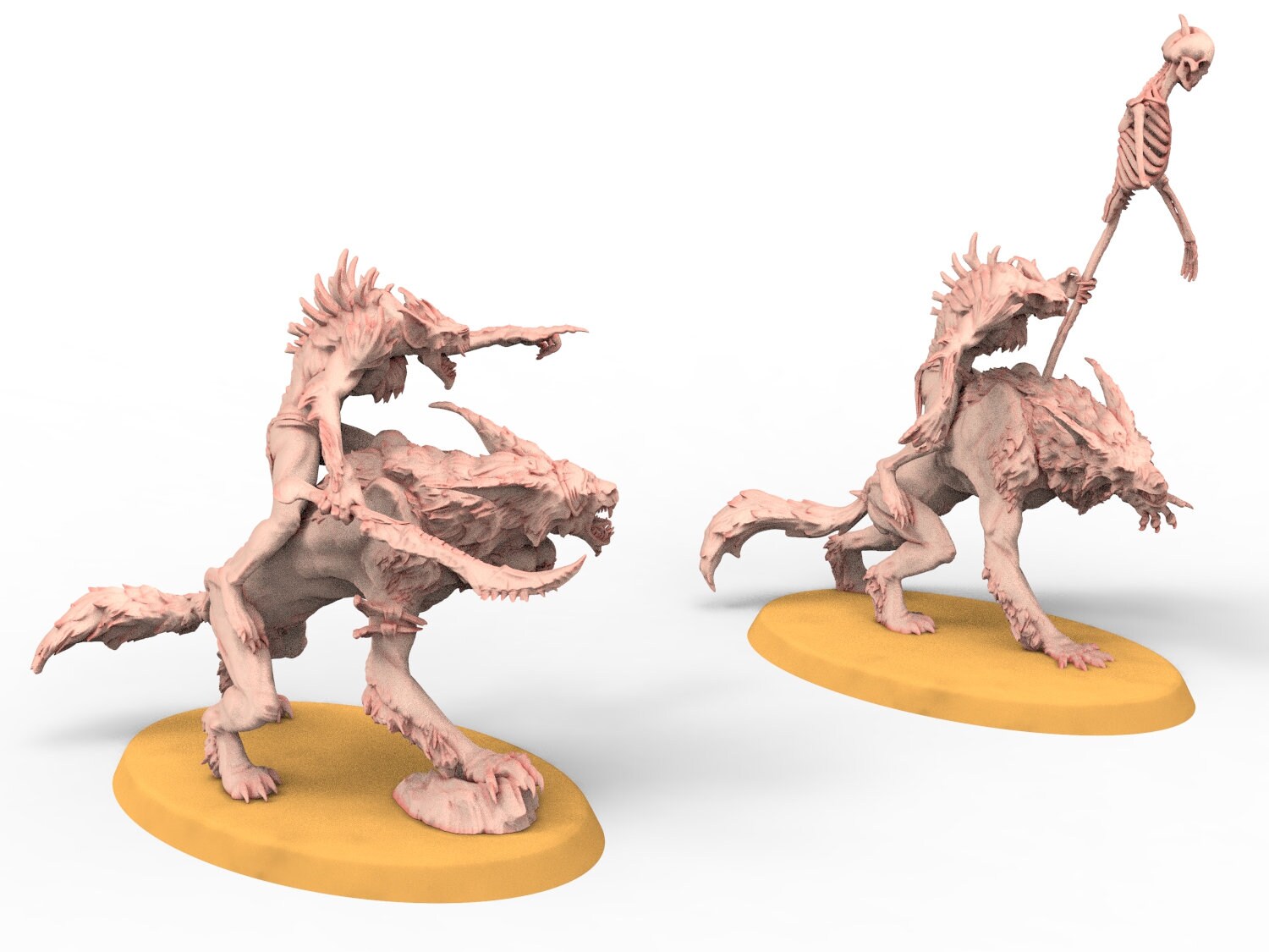 Undead - Ghouls wolves riders, marrowsucker-squad Flesh Eater Monster Grimdark Knight