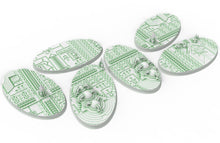 Load image into Gallery viewer, Lot of 60mm to 170mm  CINAN set 3 texture &amp; oval bases usable for warmachine, wargame...

