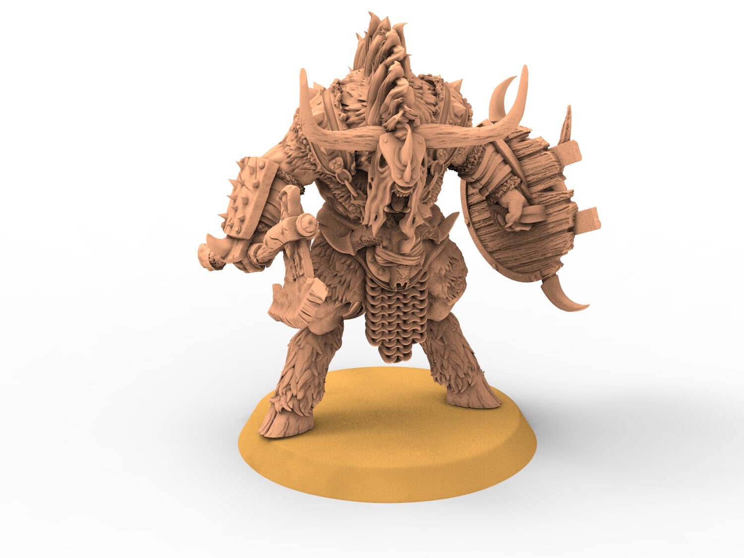 Beastmen - Staff of Demolisher Minotaurs Beastmen warriors of Chaos