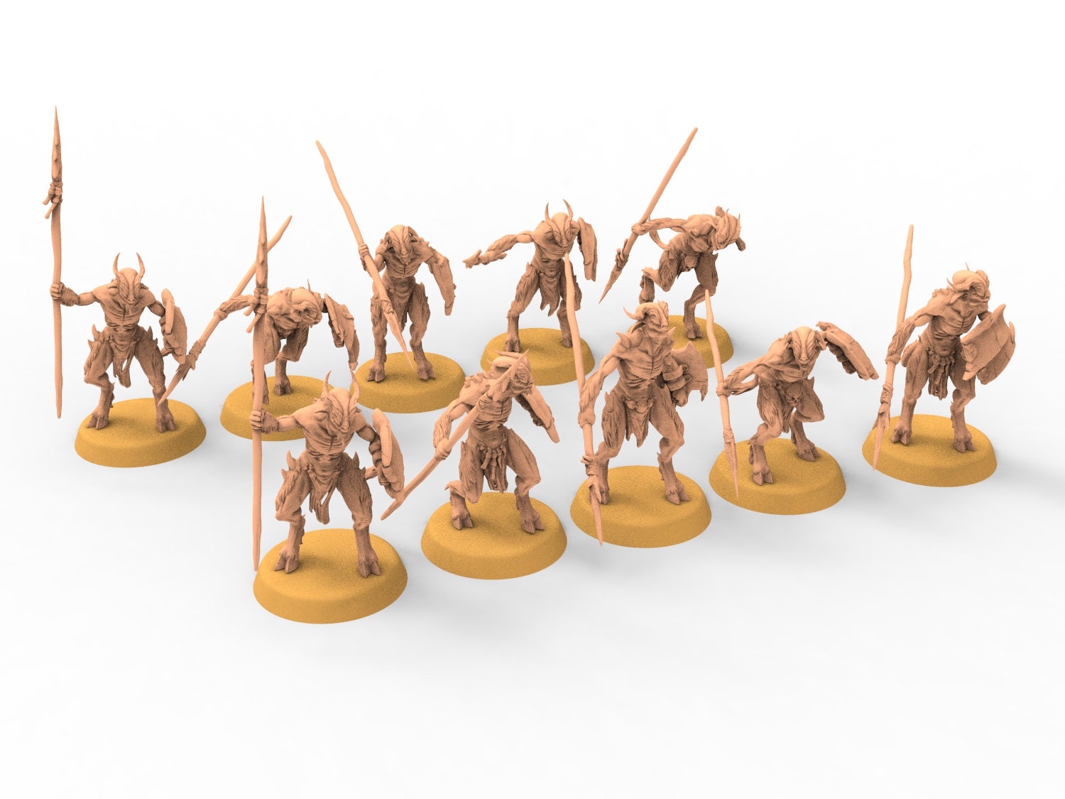 Beastmen - Spearmen warriors of Chaos from the East