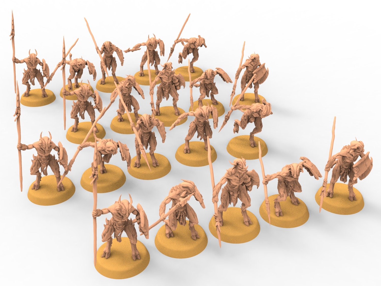 Beastmen - Spearmen warriors of Chaos from the East