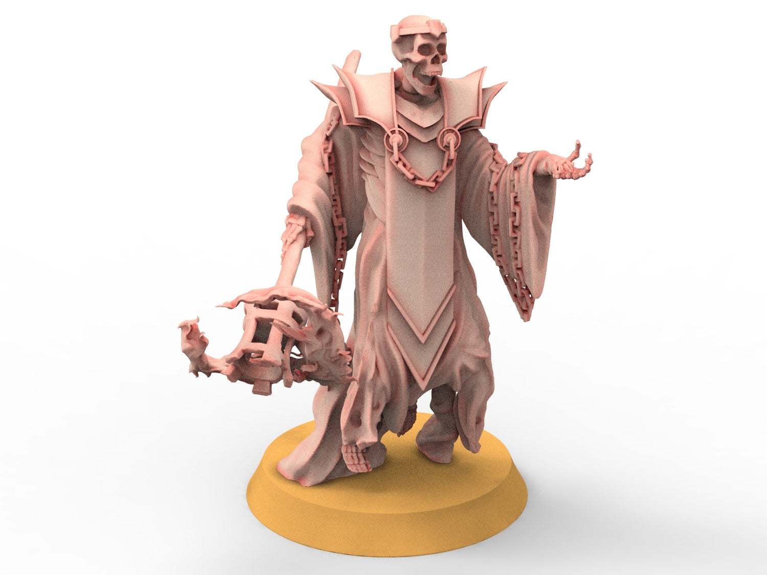 Mort-vivant - Mage squelette, magicien noir assoiffé de sang