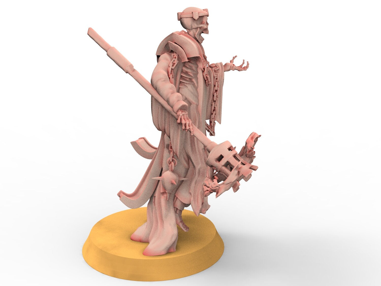 Mort-vivant - Mage squelette, magicien noir assoiffé de sang