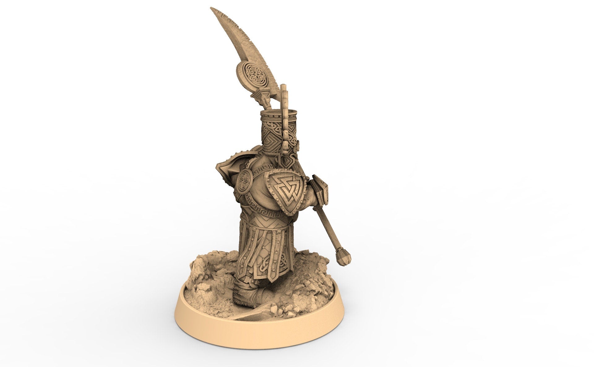 Dwarves - Elder Thane Rauban Slicer The White Ravens of Norrokk, daybreak miniatures