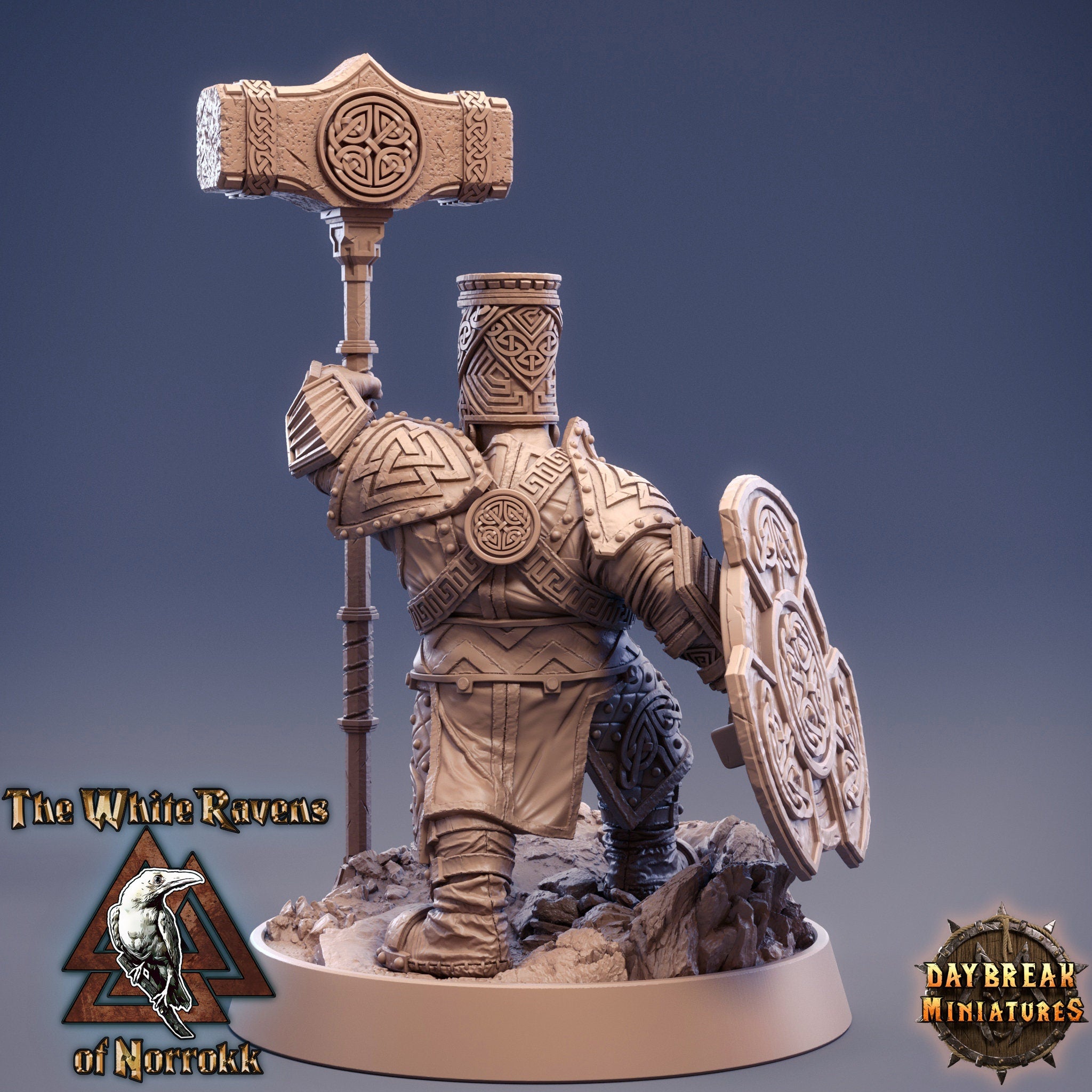 Dwarves - Ernil Thumper The White Ravens of Norrokk, daybreak miniatures