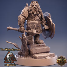 Load image into Gallery viewer, Dwarves - High Thane Ragnar Stoner The White Ravens of Norrokk, daybreak miniatures
