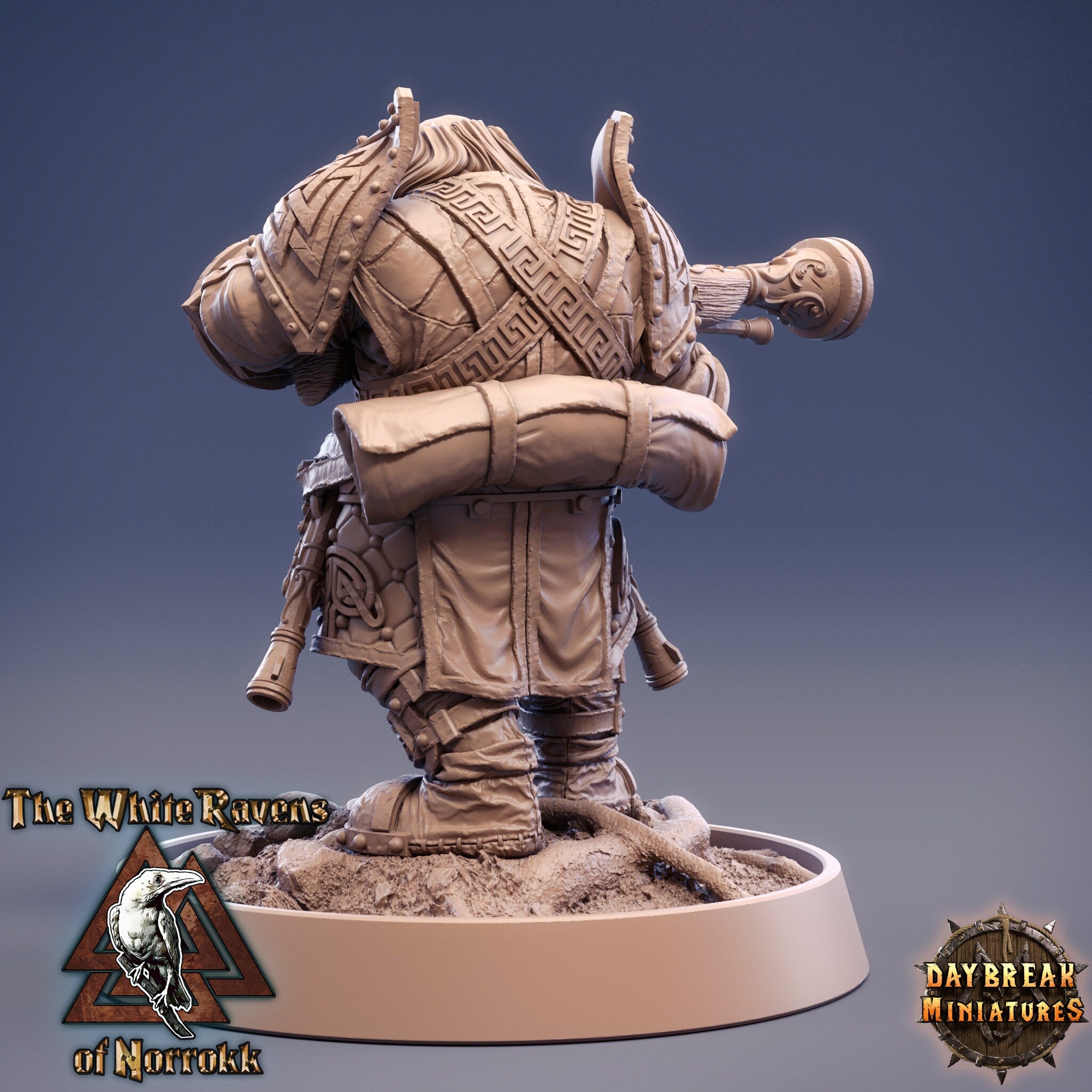 Dwarves - Holgrim Sharpshank The White Ravens of Norrokk, daybreak miniatures
