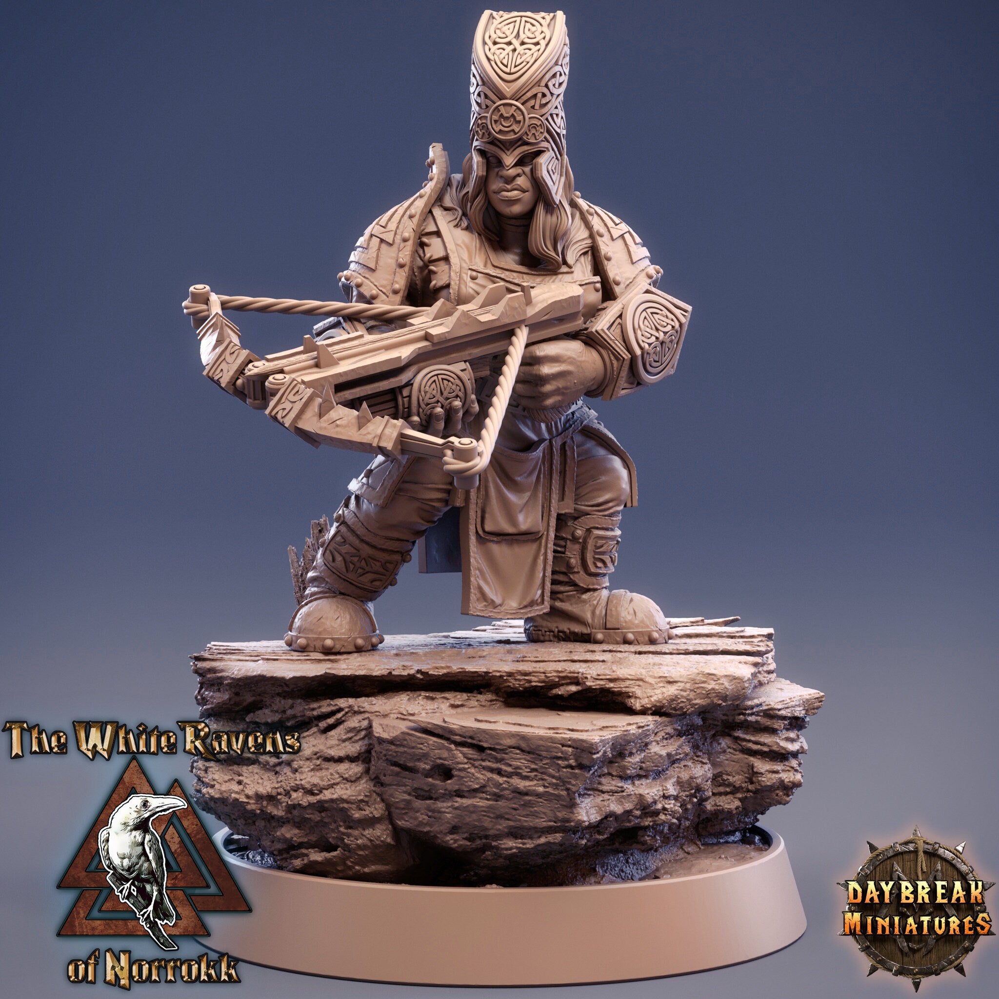 Dwarves - Rega Novalis the queen of bolts The White Ravens of Norrokk, daybreak miniatures