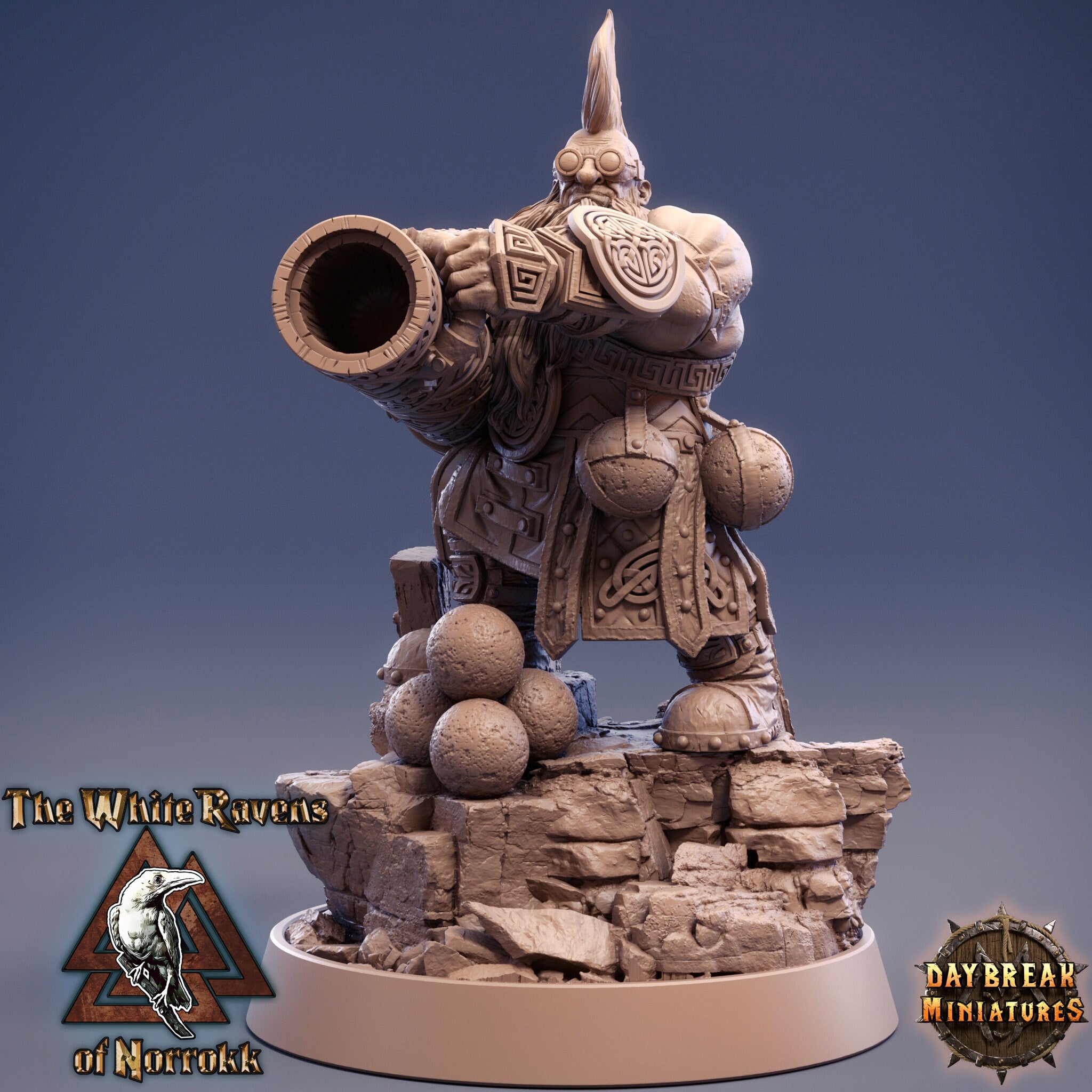 Dwarves - Yul Kaboom Grummer The White Ravens of Norrokk, daybreak miniatures