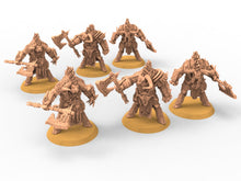 Load image into Gallery viewer, Beastmen - Squad of Demolisher Minotaurs Beastmen warriors of Chaos from the west
