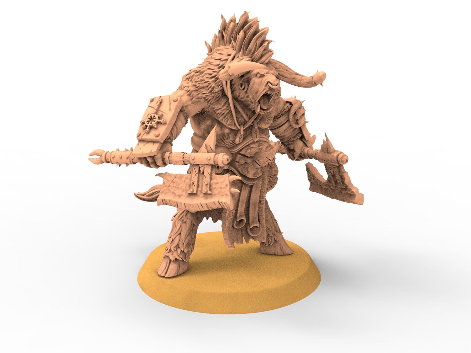 Beastmen - Staff of Demolisher Minotaurs Beastmen warriors of Chaos