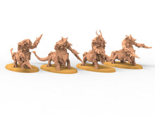 Load image into Gallery viewer, Beastmen - Centigon Squad Beastmen warriors of Chaos
