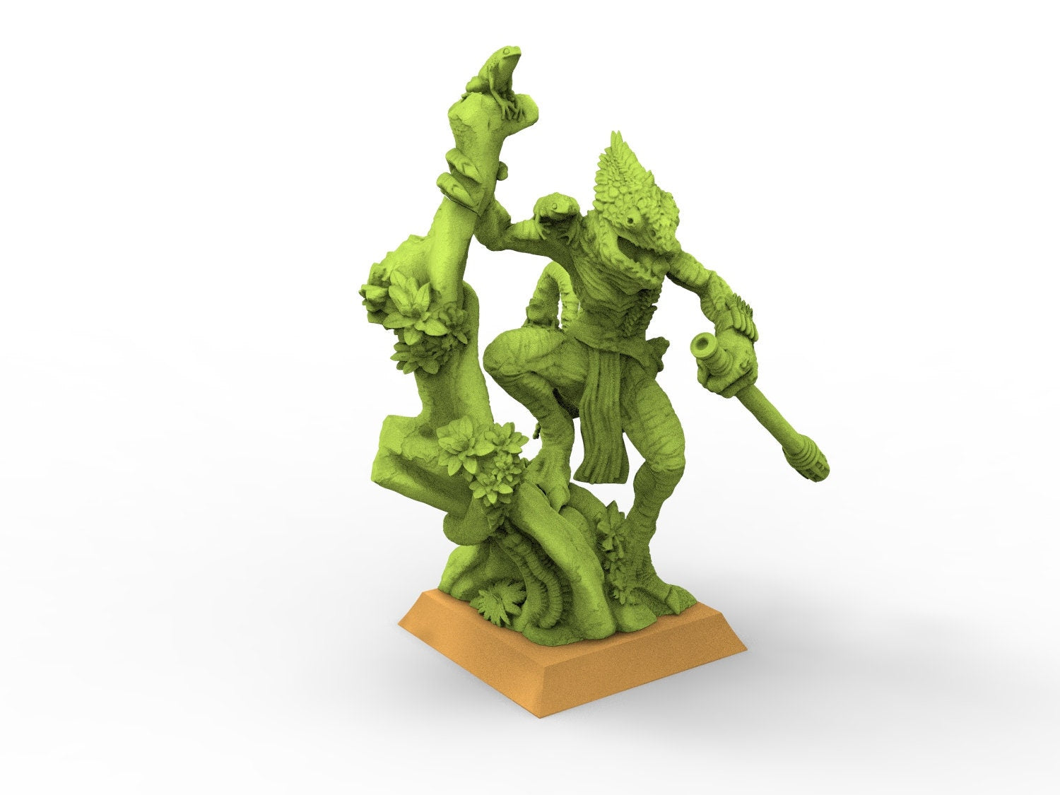 Lost temple - Commando Chameleon skink lizardmen from the South usable for Oldhammer, battle, king of wars, 9th age