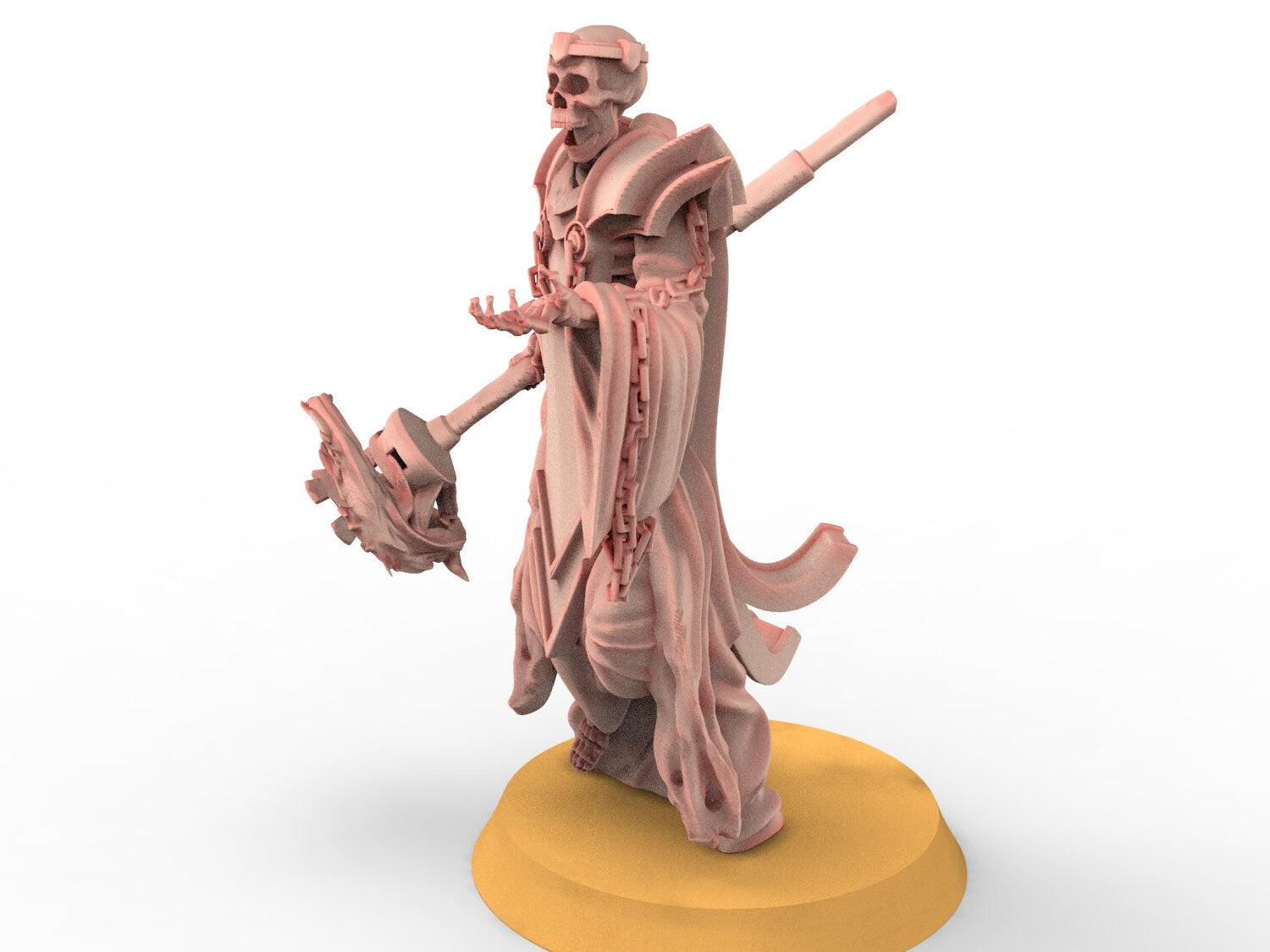 Mort-vivant - Mage squelette, magicien noir assoiffé de sang