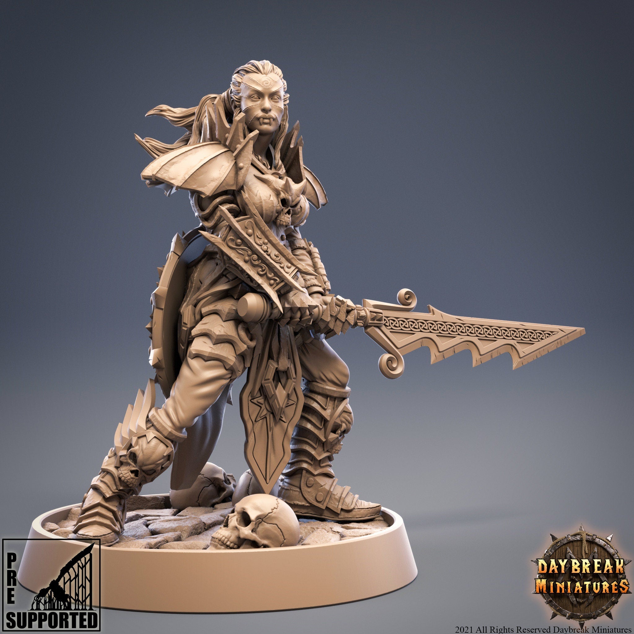 Undead - Ivana Raasna, High Duchess of von Strachenfeld Vampires, Bloodthirster daybreak miniatures