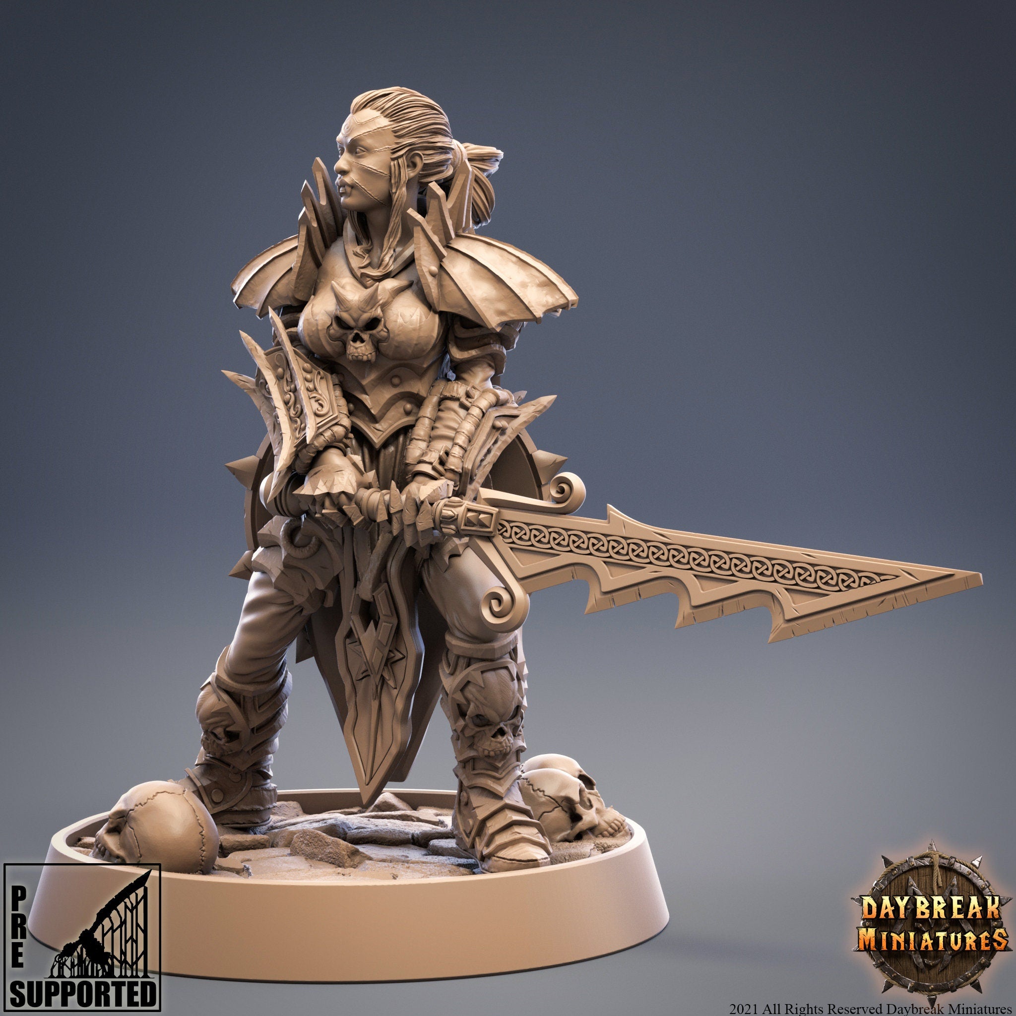 Undead - Ivana Raasna, High Duchess of von Strachenfeld Vampires, Bloodthirster daybreak miniatures