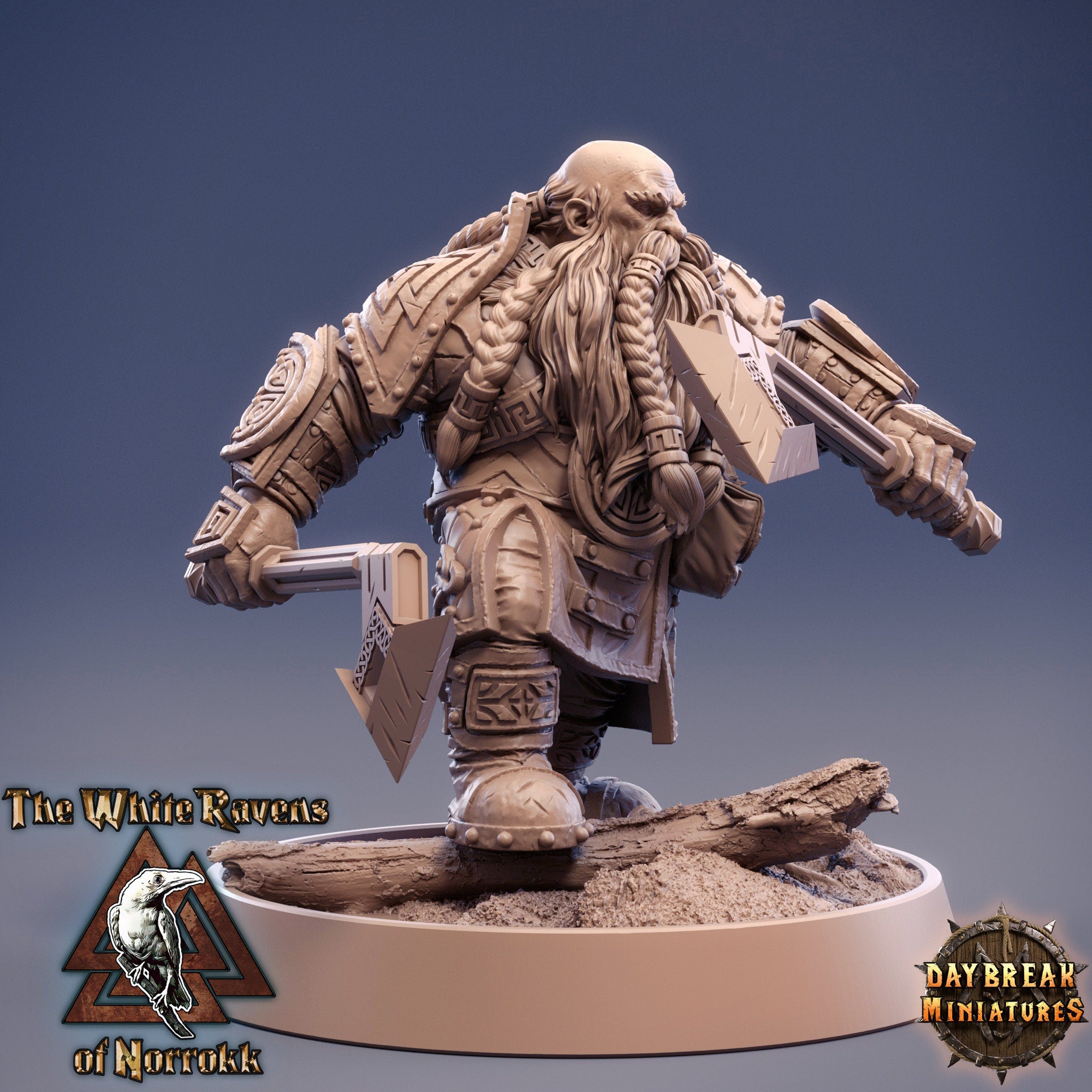 Dwarves - Bouldus Hakkerman The White Ravens of Norrokk, daybreak miniatures