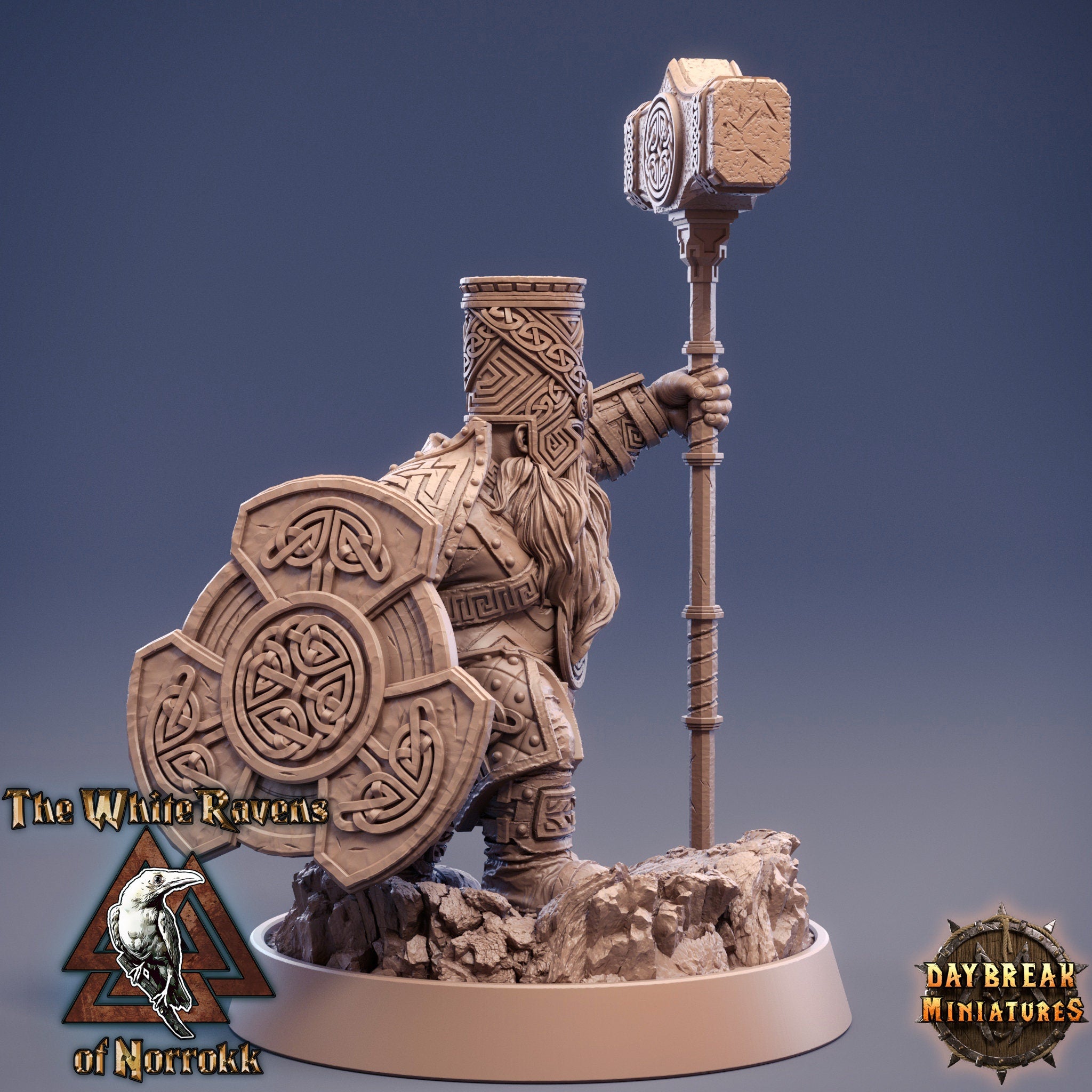 Dwarves - Ernil Thumper The White Ravens of Norrokk, daybreak miniatures