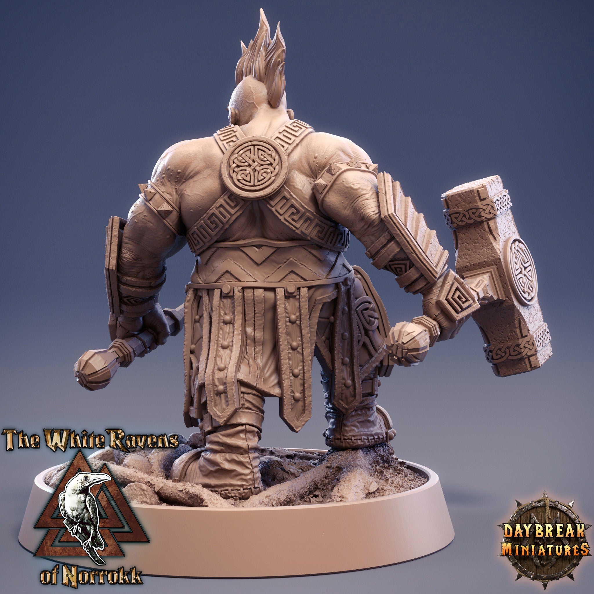 Dwarves - Flint Hammerfell The White Ravens of Norrokk, daybreak miniatures