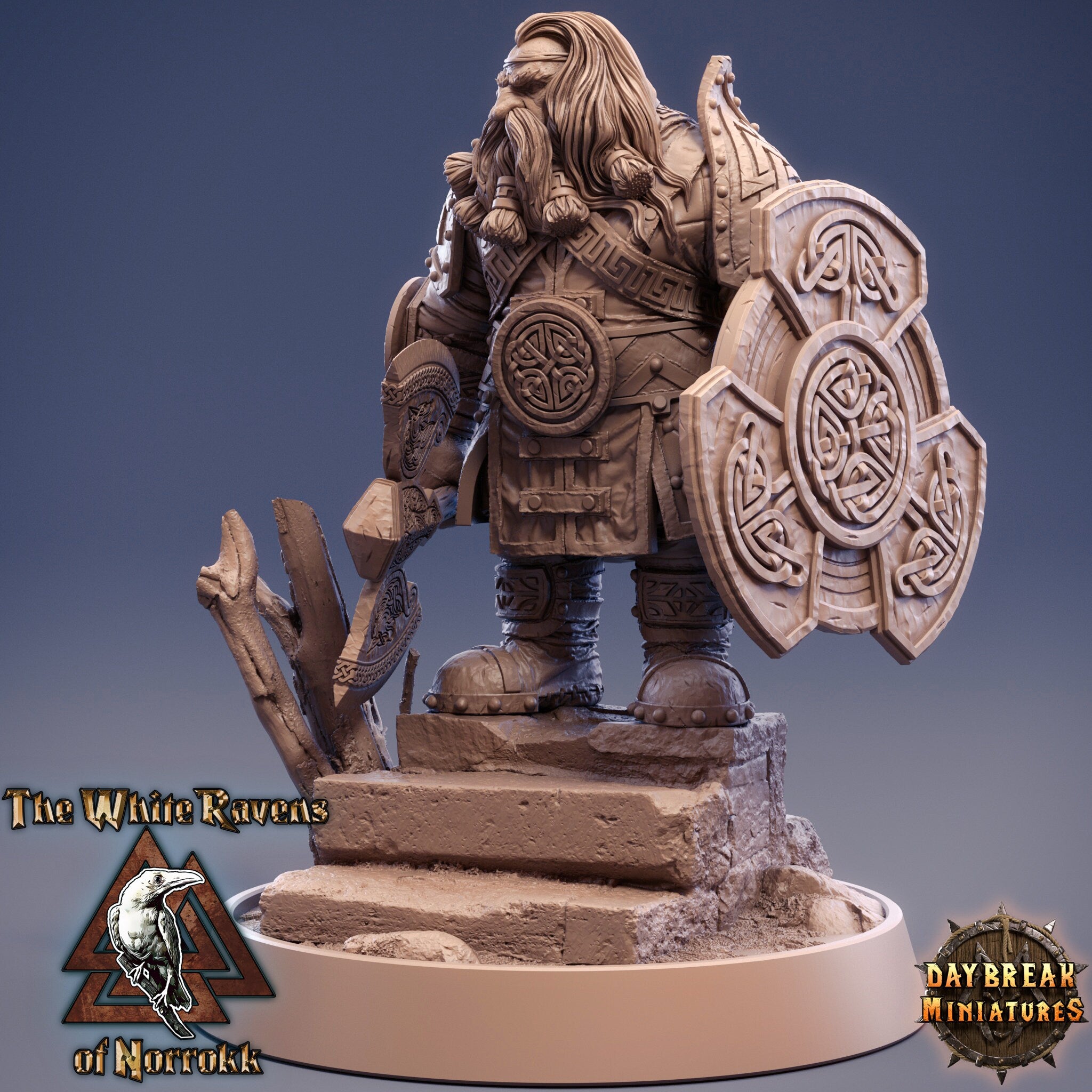 Dwarves - High Thane Ragnar Stoner The White Ravens of Norrokk, daybreak miniatures