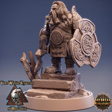 Load image into Gallery viewer, Dwarves - High Thane Ragnar Stoner The White Ravens of Norrokk, daybreak miniatures
