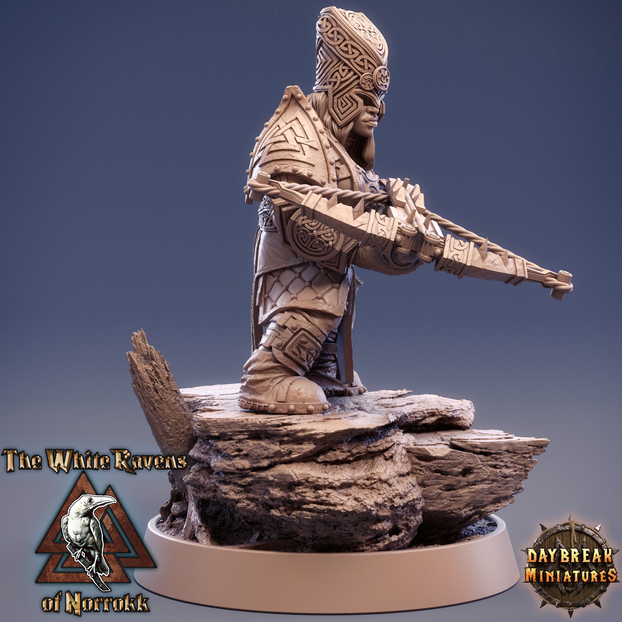 Dwarves - Rega Novalis the queen of bolts The White Ravens of Norrokk, daybreak miniatures