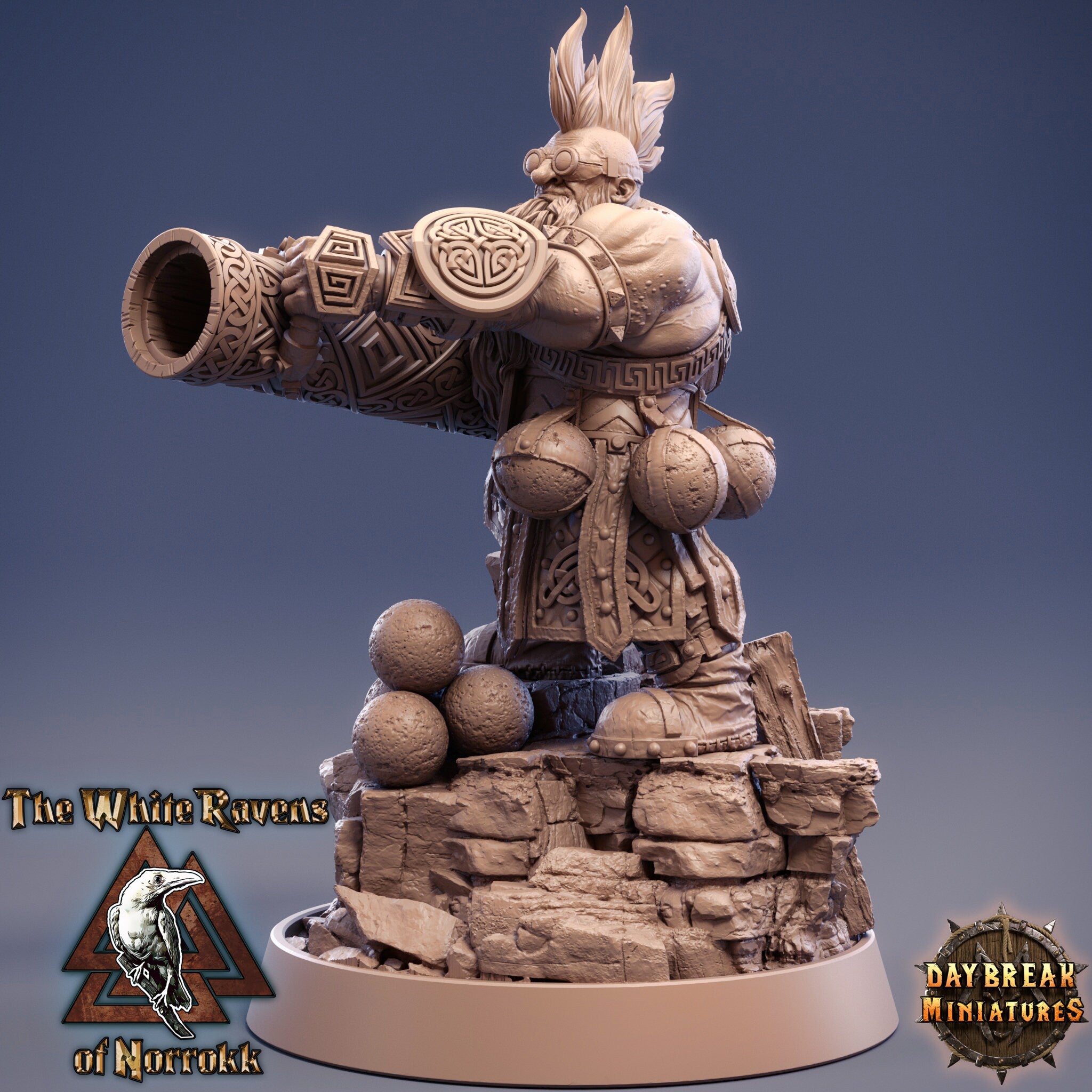 Dwarves - Yul Kaboom Grummer The White Ravens of Norrokk, daybreak miniatures