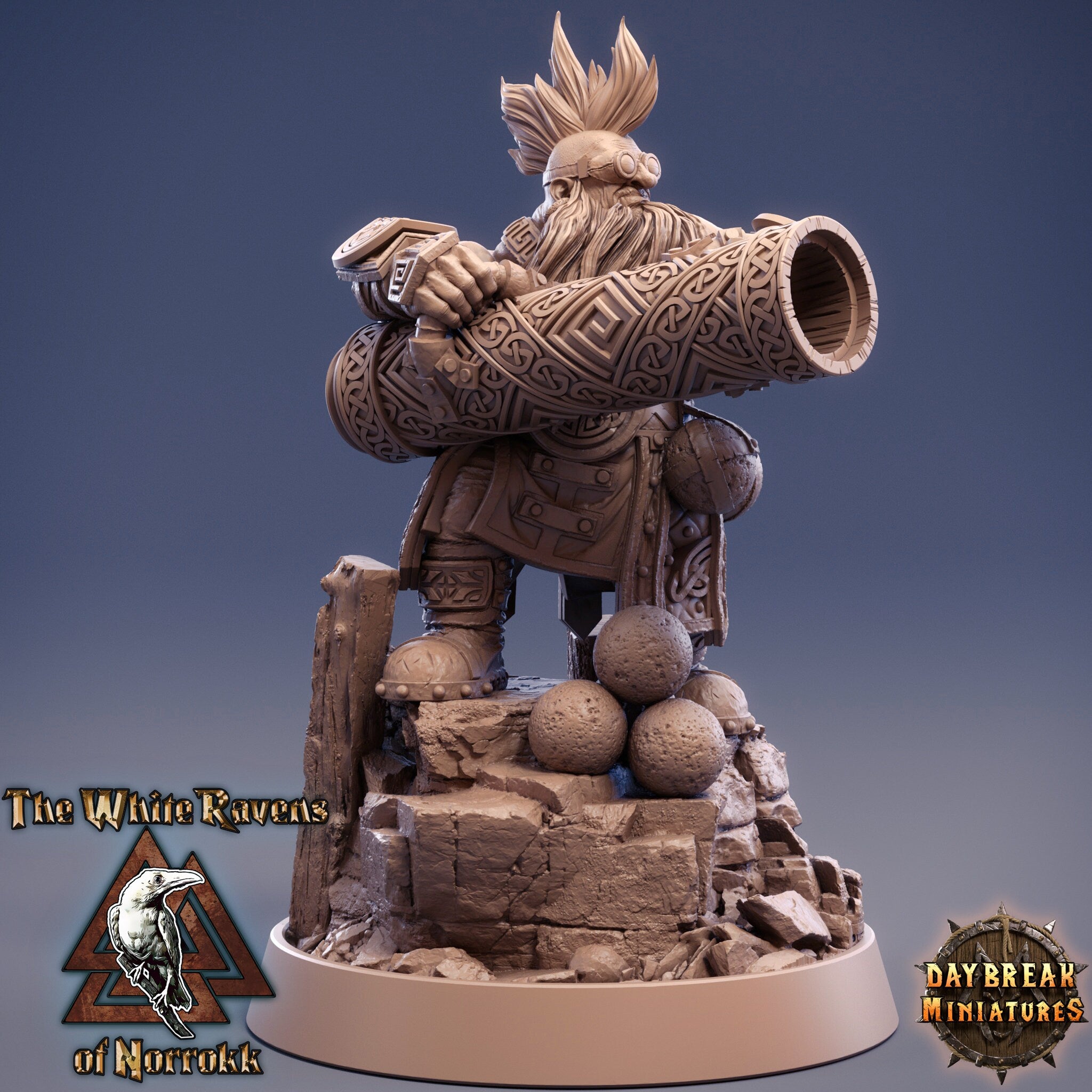 Dwarves - Yul Kaboom Grummer The White Ravens of Norrokk, daybreak miniatures