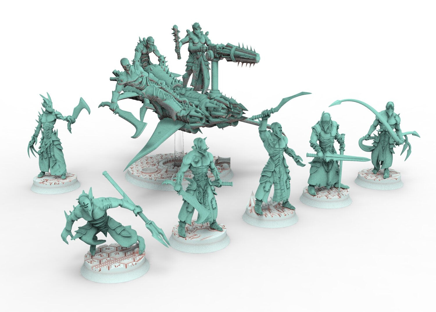 Dark City - Wracked tortured warriors light transport Dark eldar drow