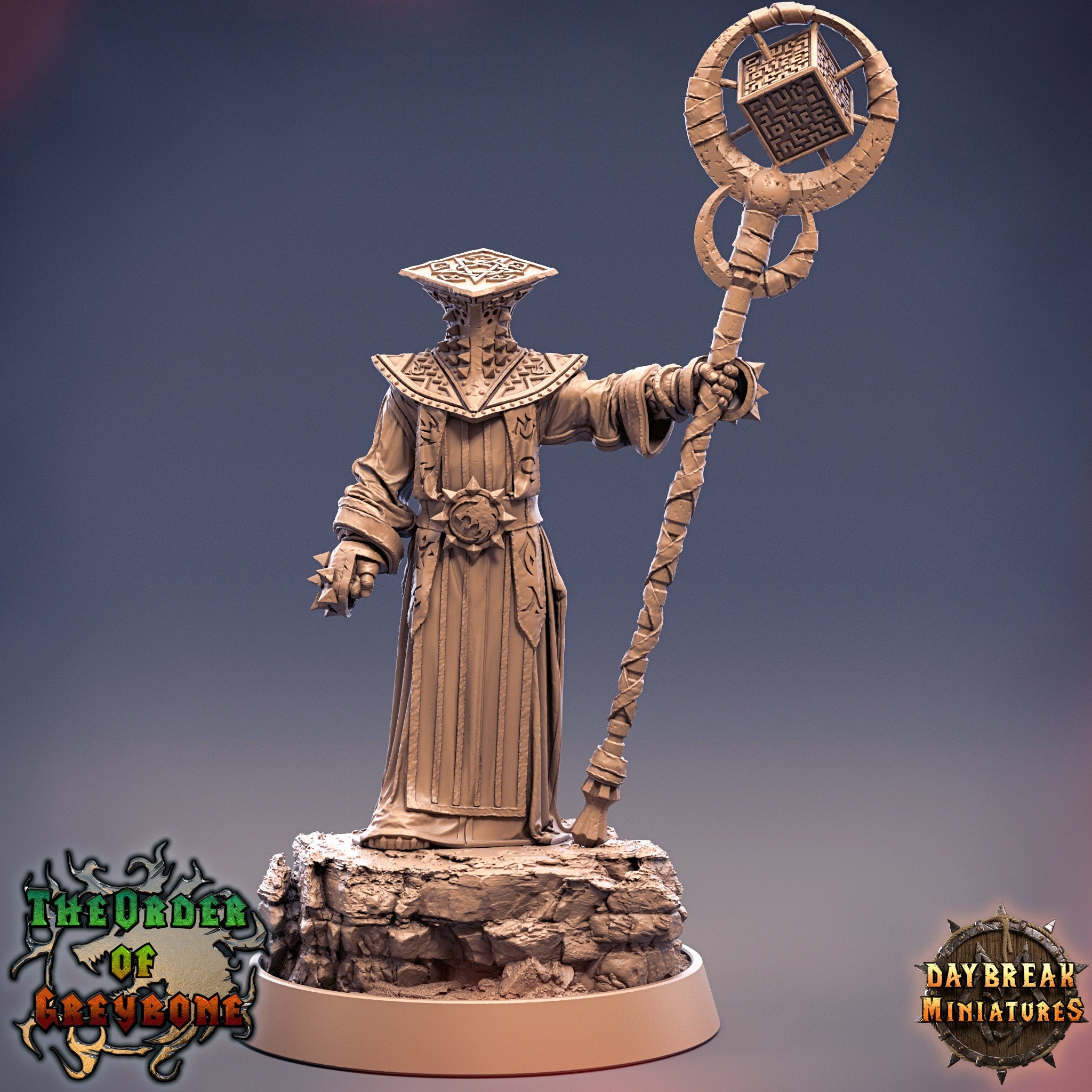 Wild hunters - Arch Mage Coronus, The Order of Greybone, daybreak miniatures