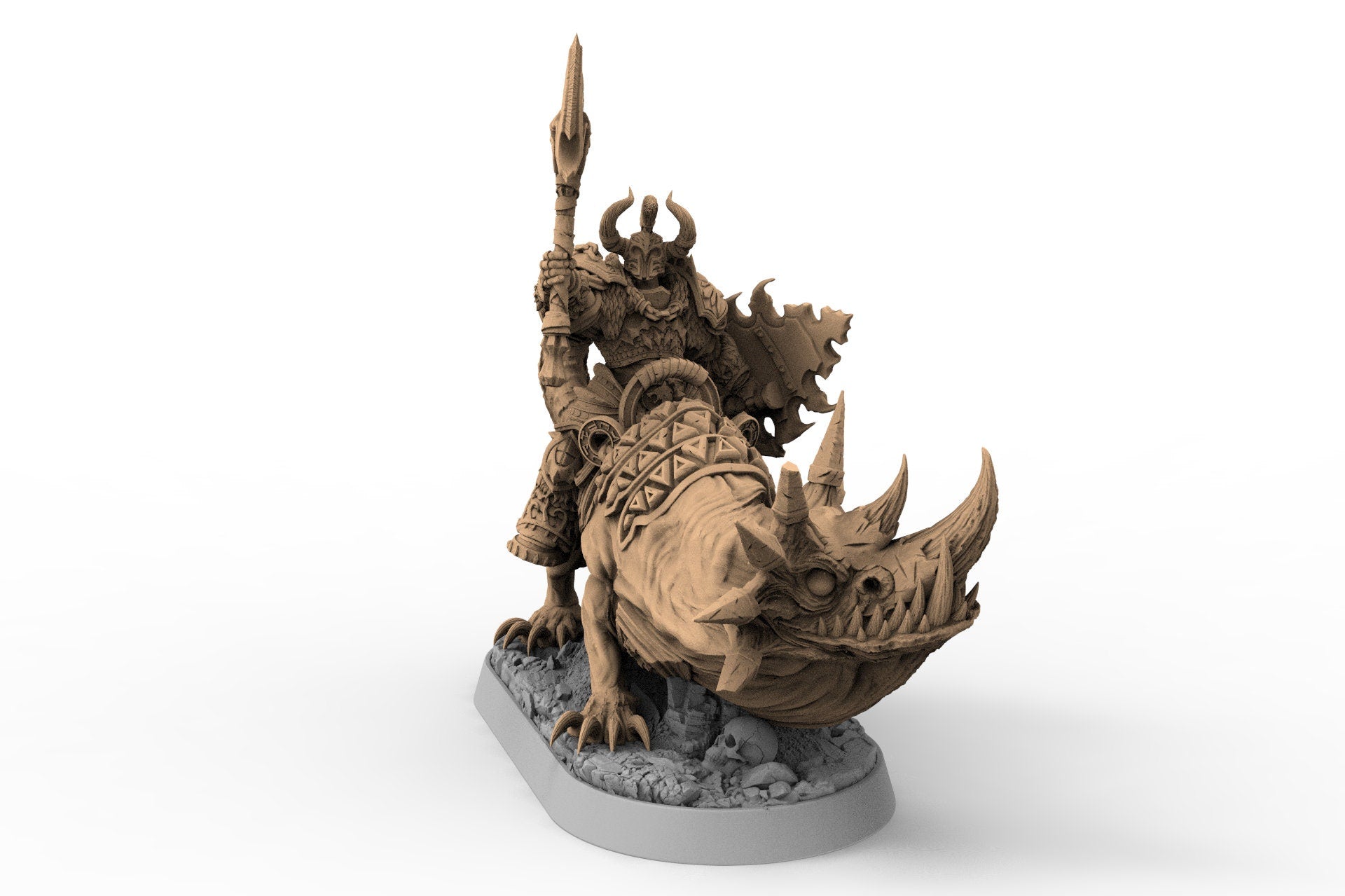 Wild hunters - Grand Duke Anton Liechtengruber on Horned Wolf, The Order of Greybone, daybreak miniatures