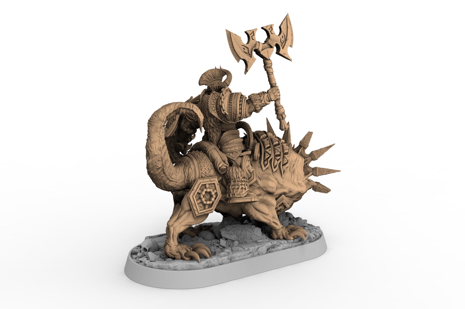 Wild hunters - Grand Duke Anton Liechtengruber on Horned Wolf, The Order of Greybone, daybreak miniatures