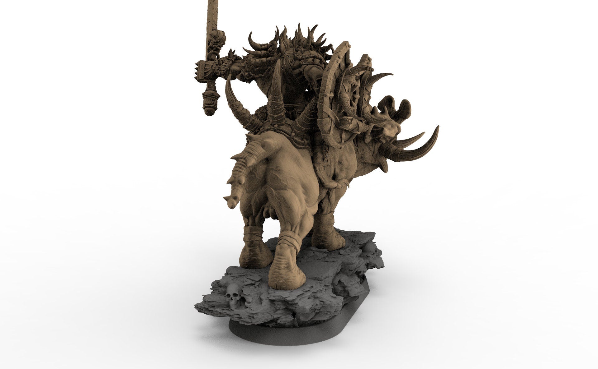 Gleesh on Grinderwulf, The Gnolls of Blood Forest, daybreak miniatures