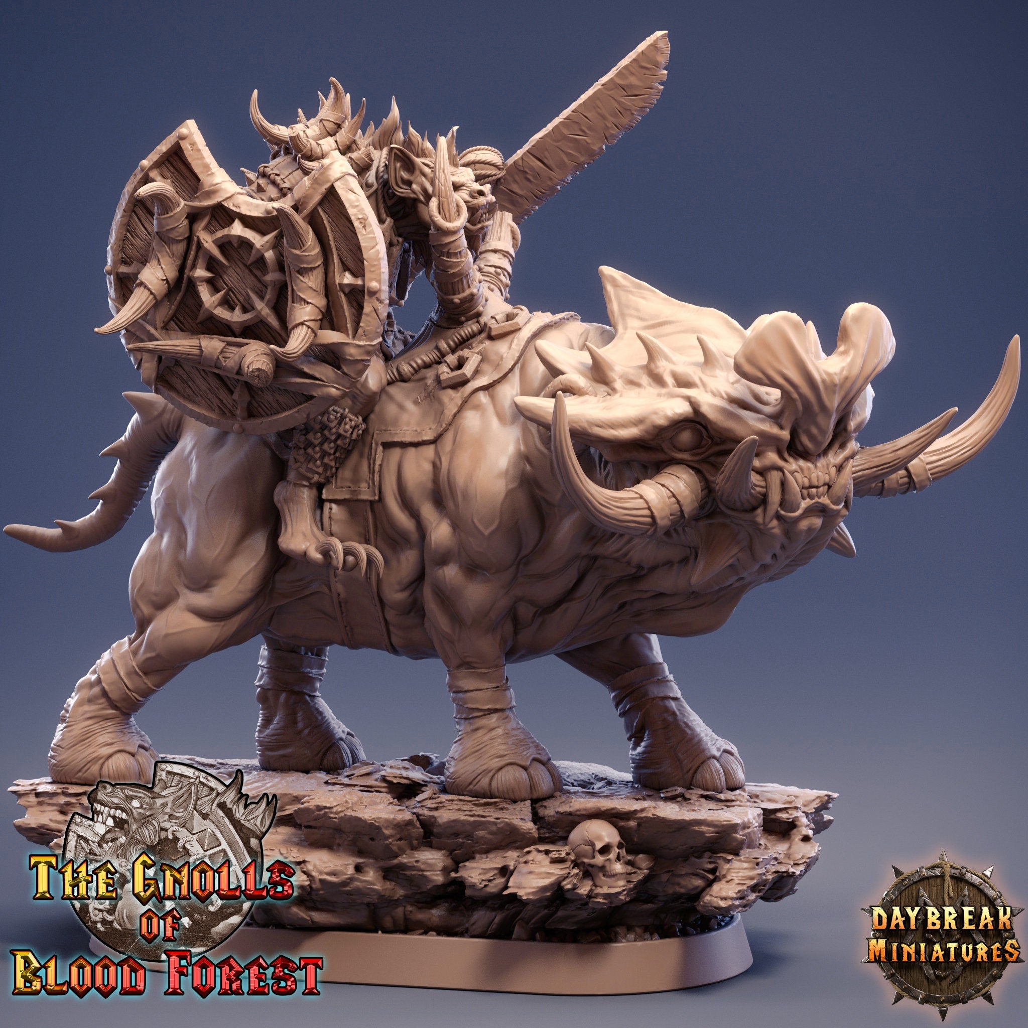 Gleesh über Grinderwulf, Die Gnolls des Blutwalds, Daybreak Miniatures