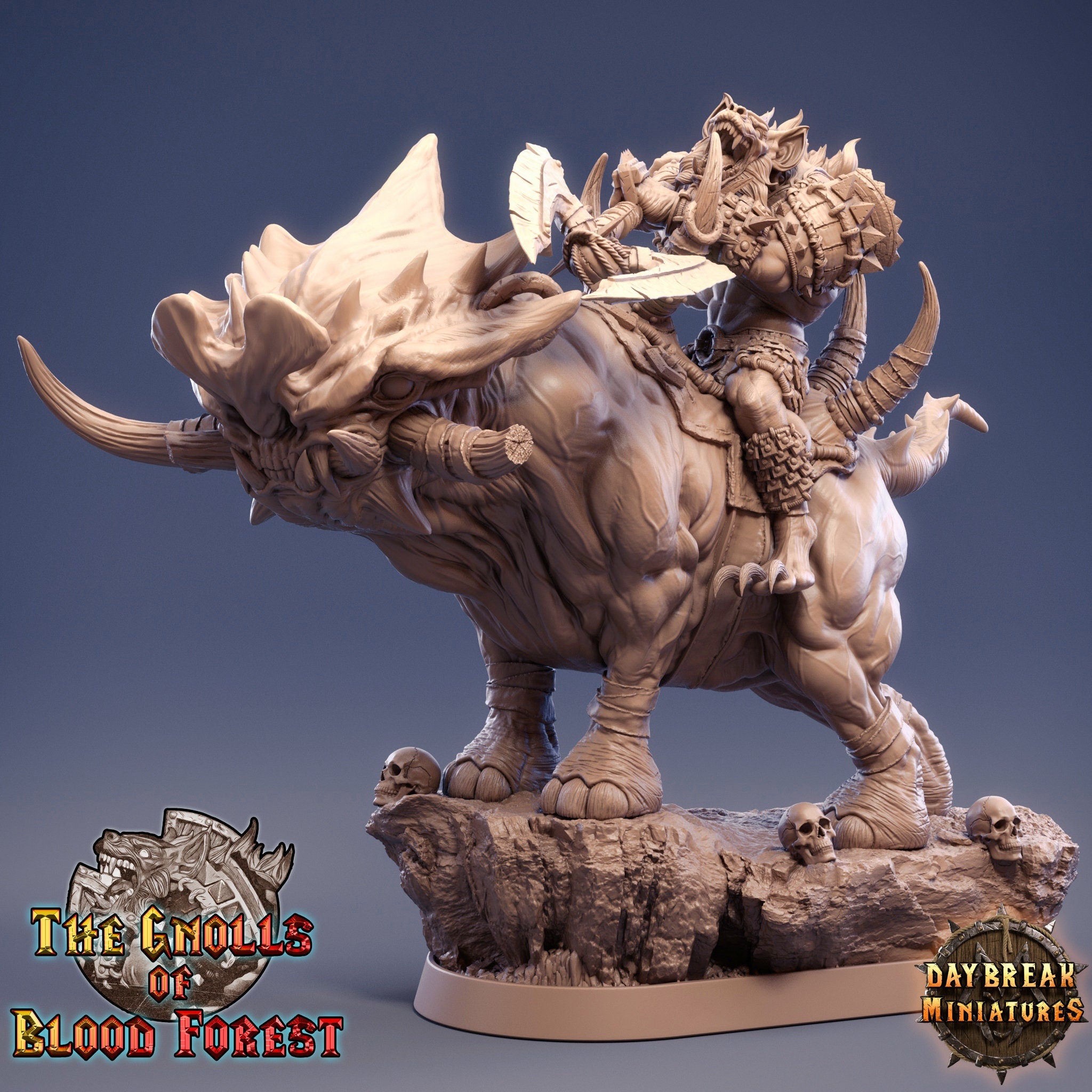 Gouch on Grinderwulf, The Gnolls of Blood Forest, daybreak miniatures