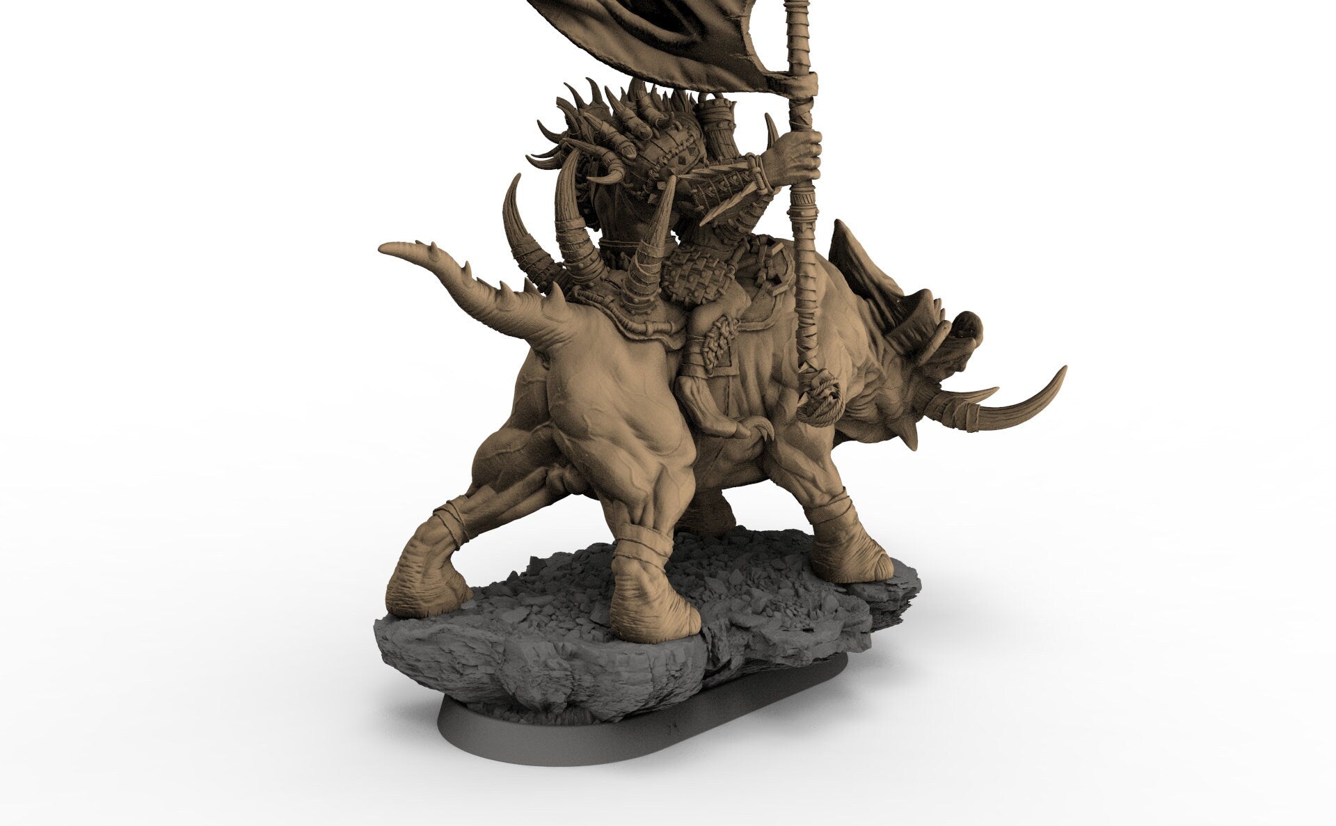 Uglo Cree on Grinderwulf, The Gnolls of Blood Forest, daybreak miniatures