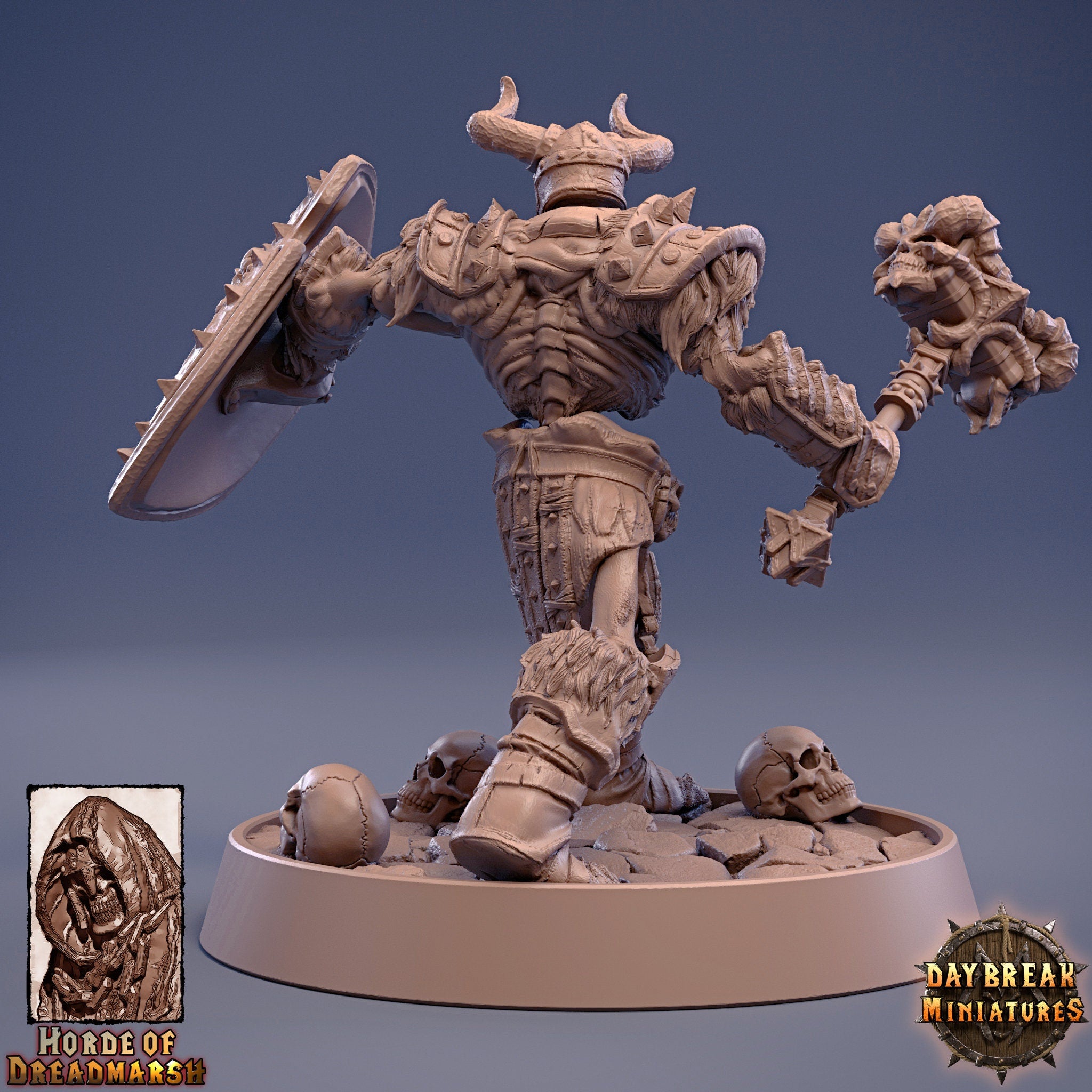 Undead - Bone Major of the Great Division, The Unliving Horde of Dreadmarsh, daybreak miniatures, daybreak miniatures