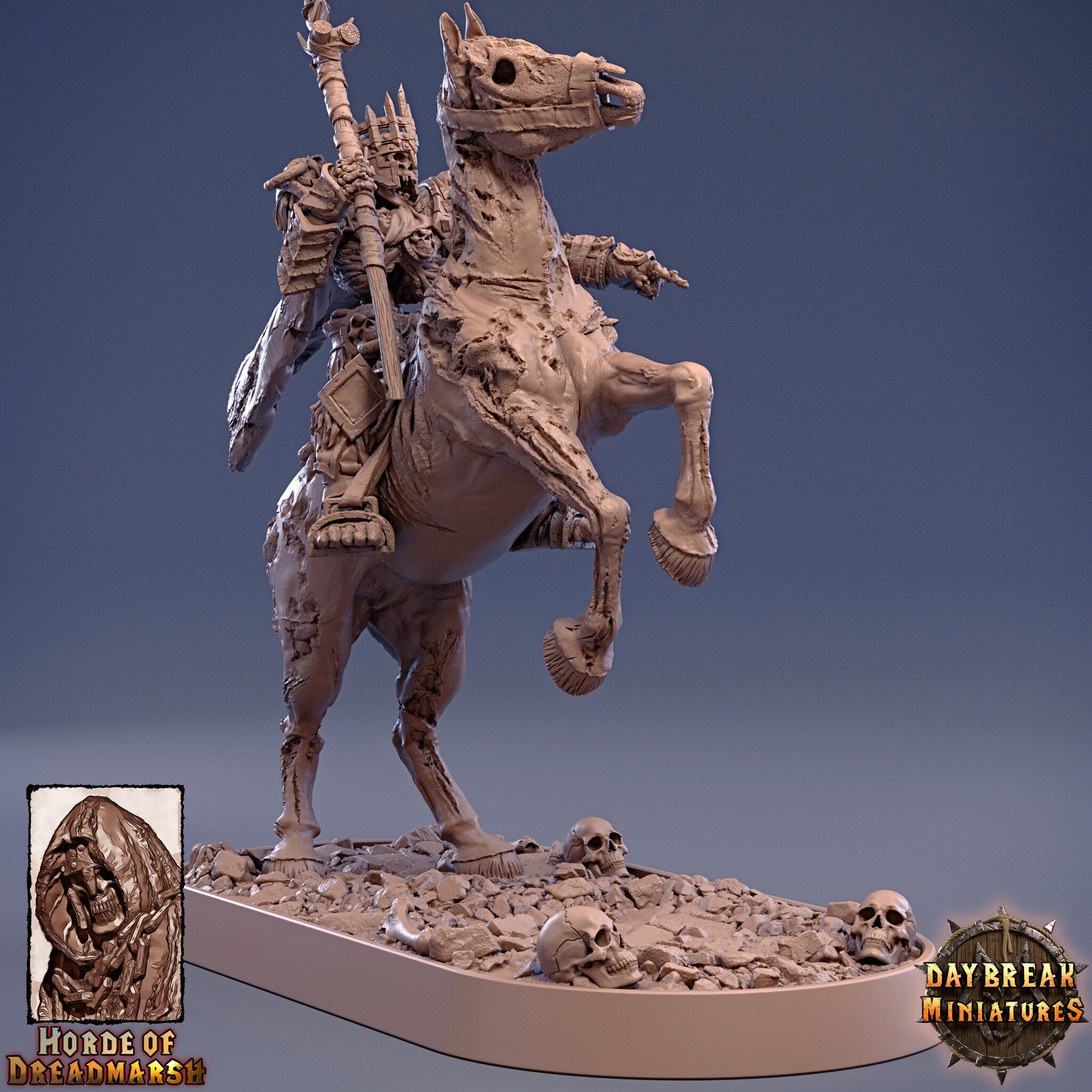 Undead - Pale King Arden, The Unliving Horde of Dreadmarsh, daybreak miniatures, daybreak miniatures