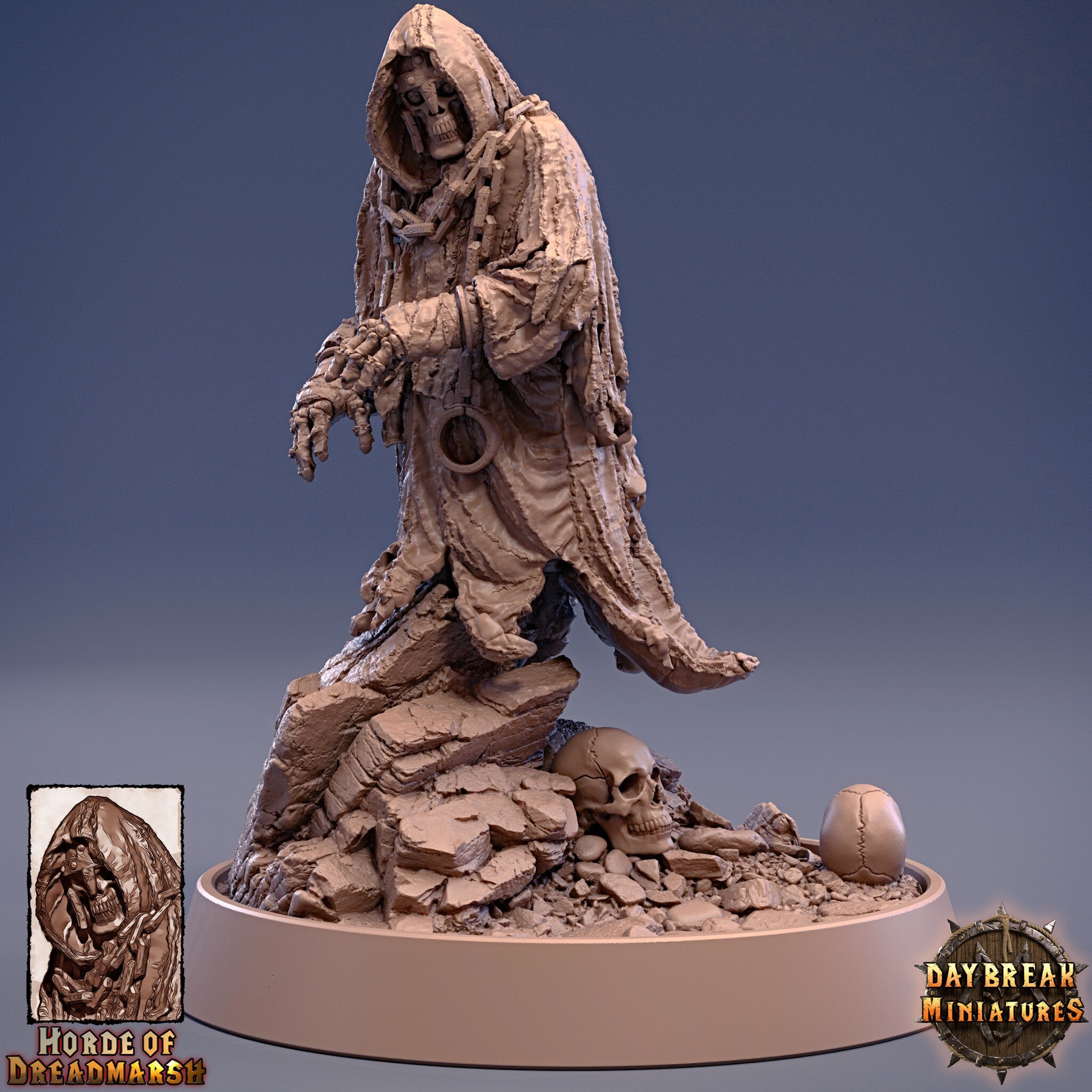 Undead - The Dust Monk of Dreadmarsh, The Unliving Horde of Dreadmarsh, daybreak miniatures, daybreak miniatures